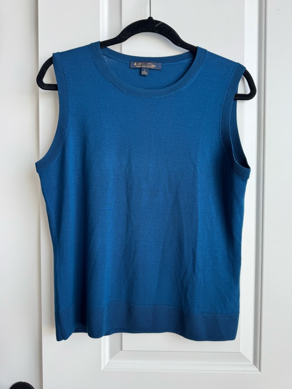 Brooks Brothers Teal 100% Merino Wool Sweater Vest | L